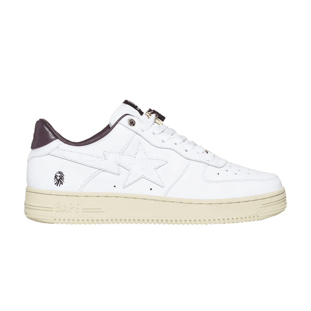 BAPE BLACK x Bapesta 'White Maroon Green'