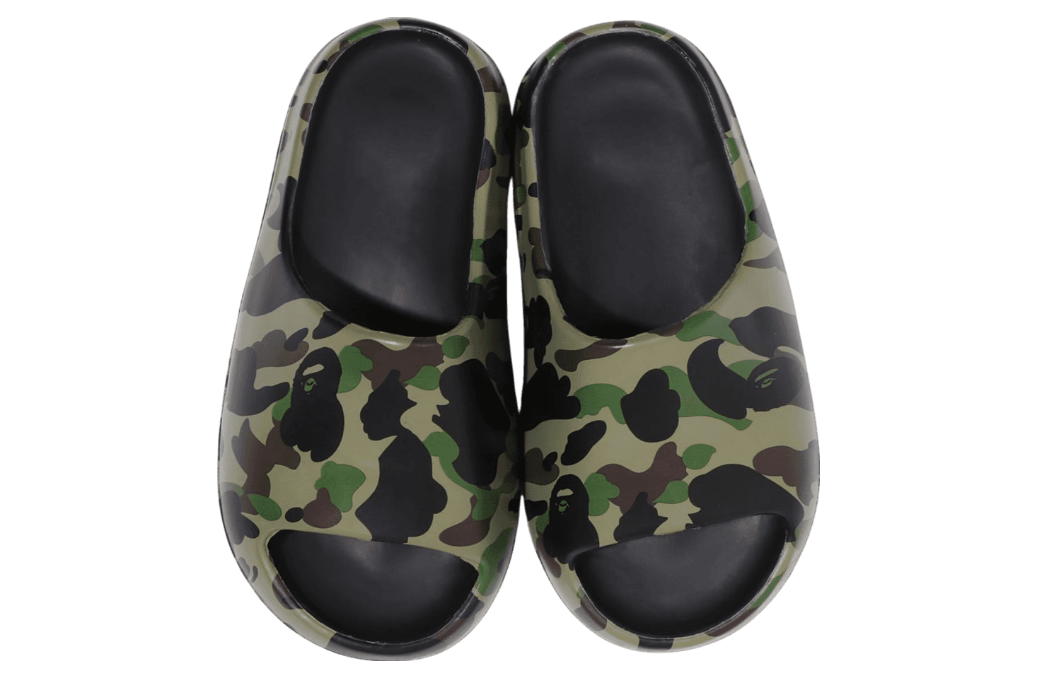 Bape 1st Camo Slide Sandals Green