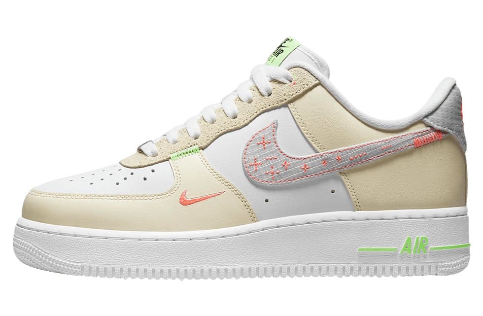 Nike Air Force 1 Low White Tan Neon