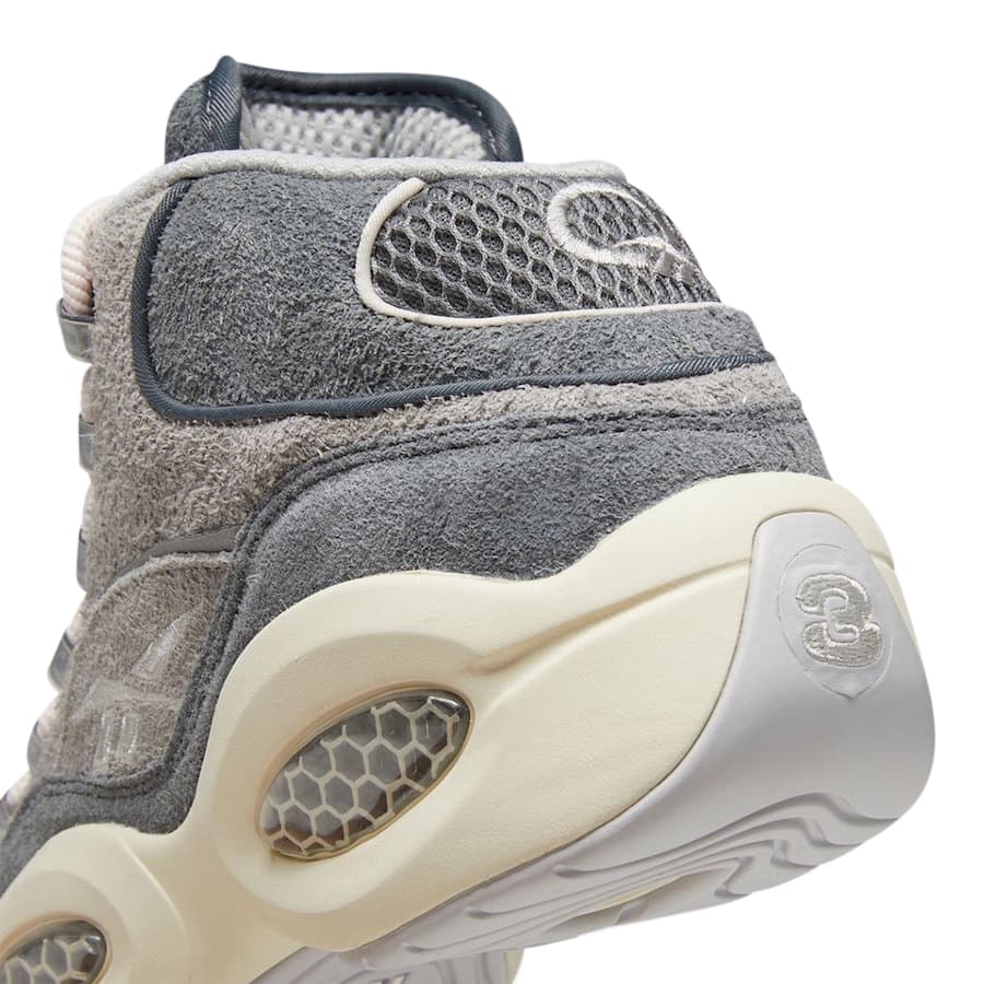 Reebok Question Mid Grey Suede
