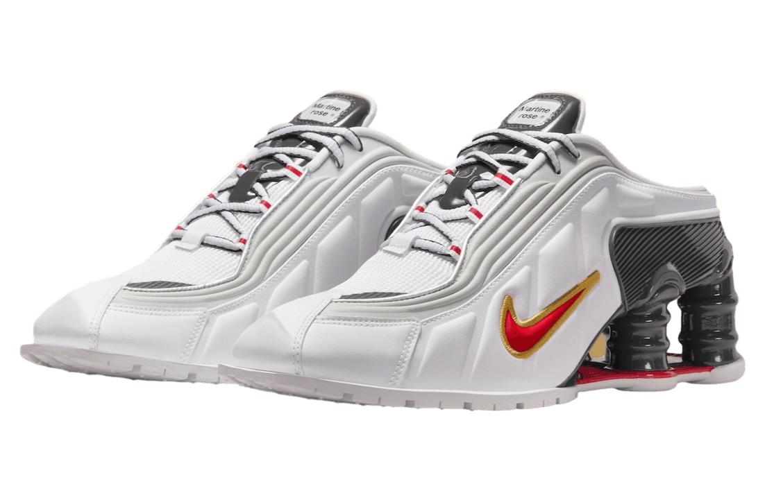 (WMNS) Nike x Martine Rose Shox MR4 Mule 'White Metallic Platinum' IM5420-100