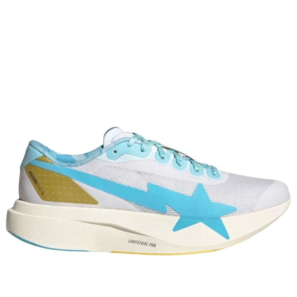 adidas x BAPE Adizero EVO SL 'White Gold Blue' KJ5751