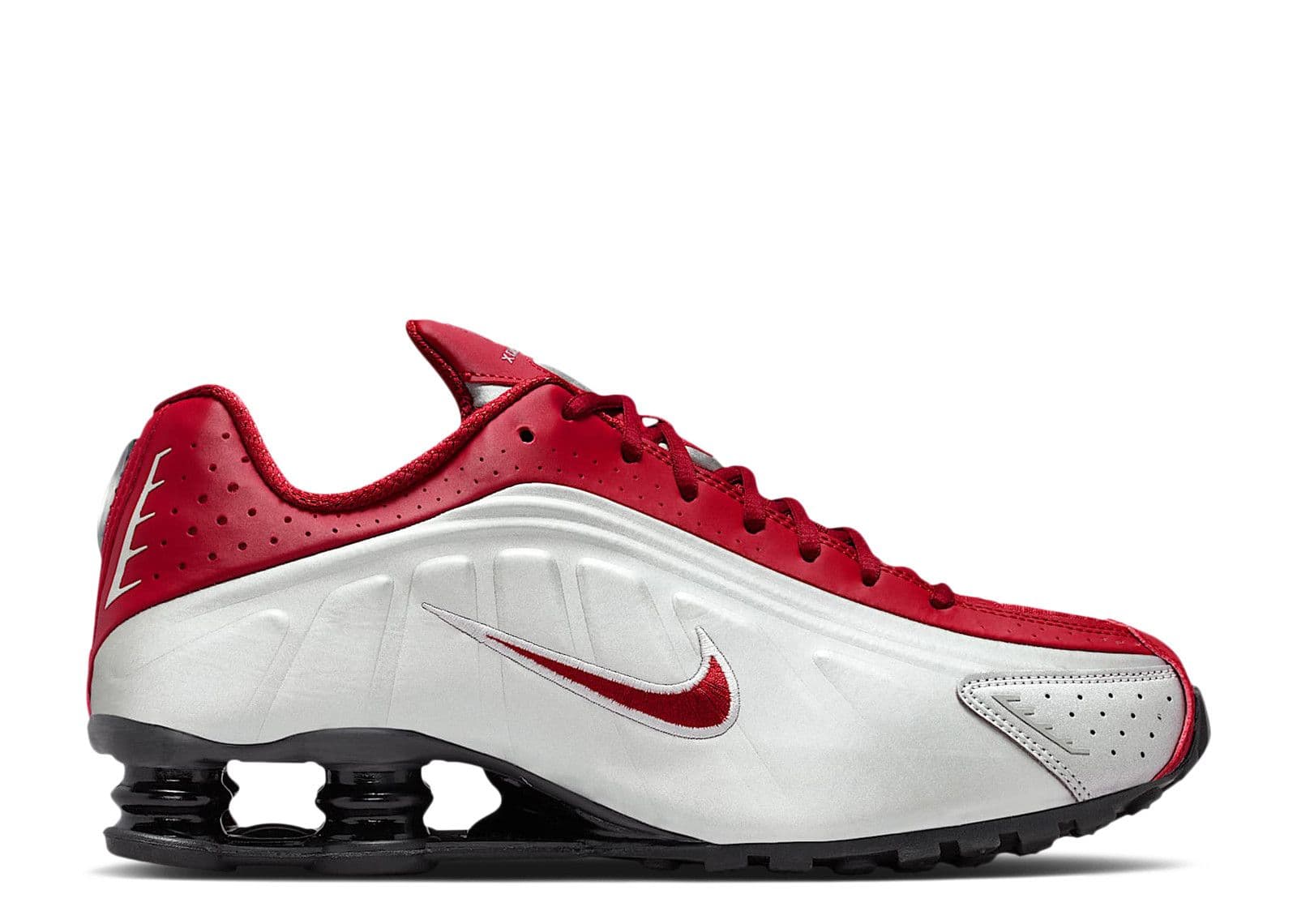 Shox R4 'Metallic Silver Black Team Crimson'