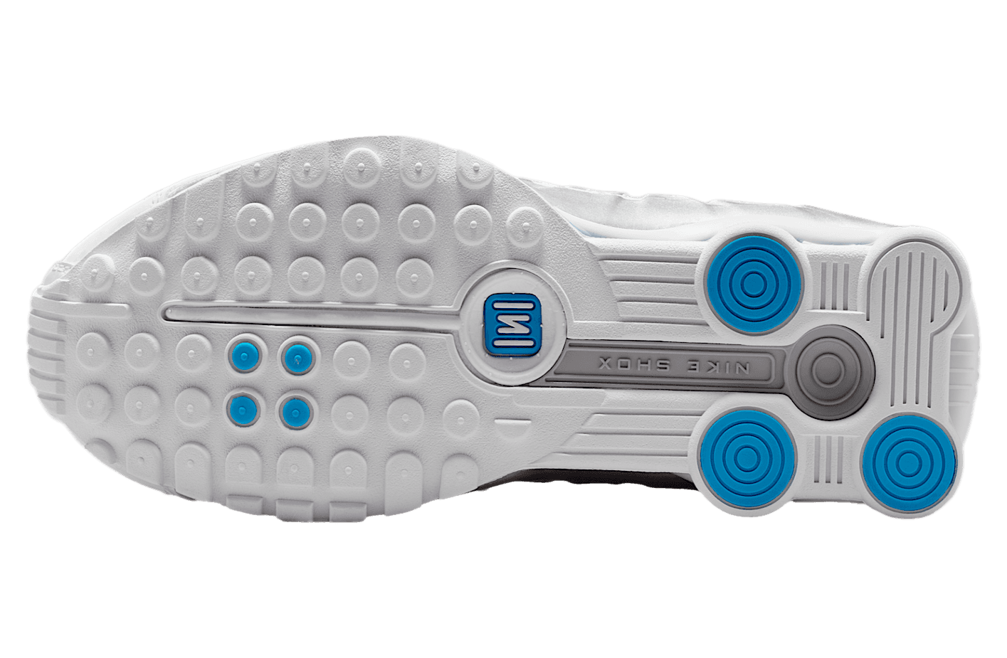 Shox R4 'White Metallic Silver Blue Hero'