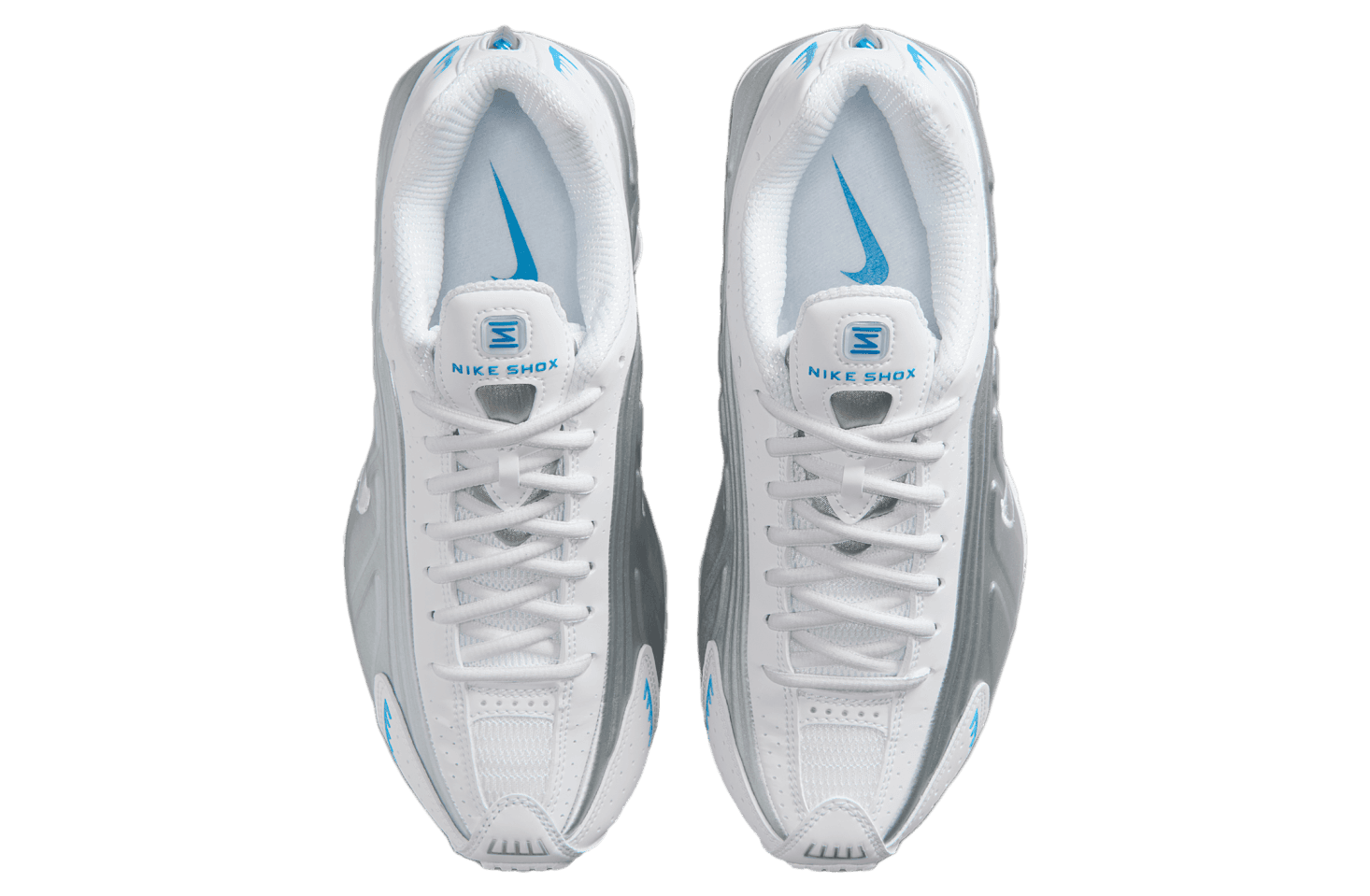Shox R4 'White Metallic Silver Blue Hero'