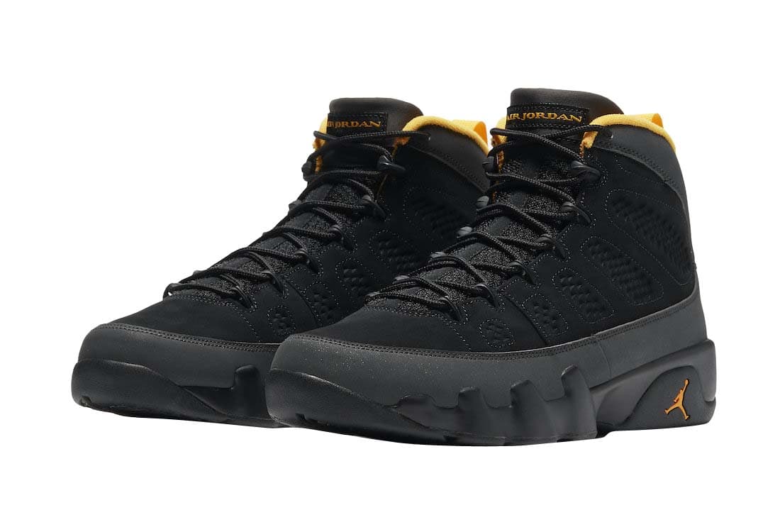 Jordan 9 Retro ‘Dark Charcoal University Gold’