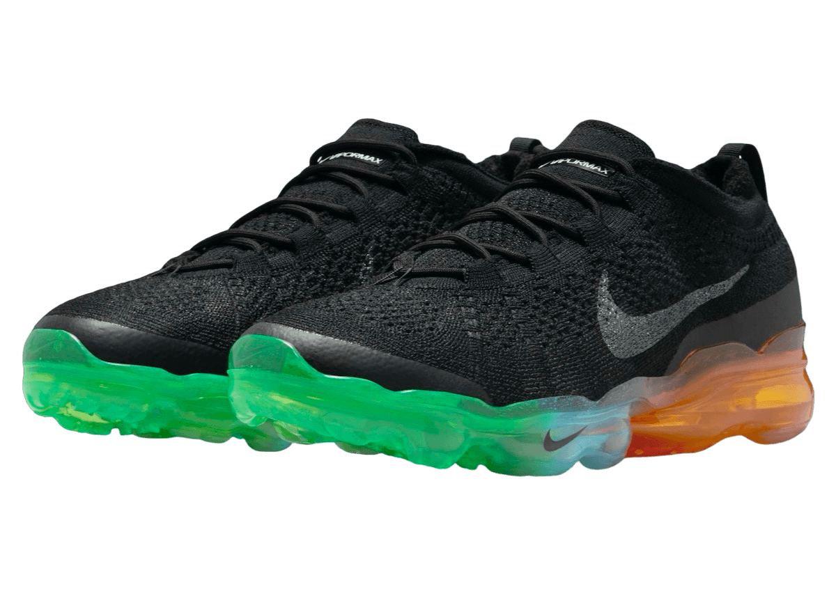 Air VaporMax 2023 Flyknit 'Black Green Strike Curry'