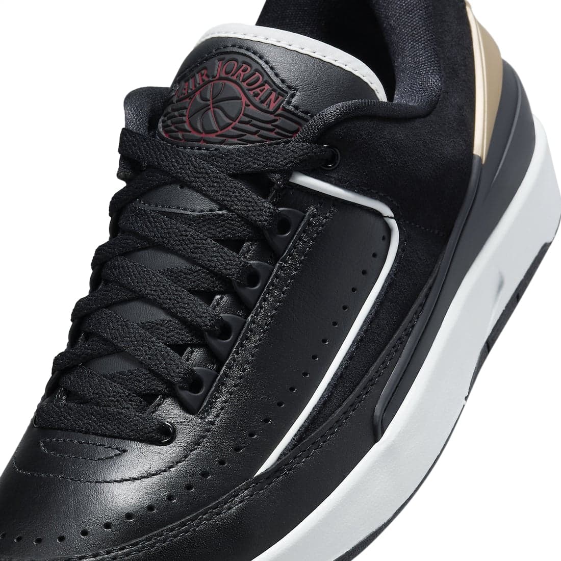 Jordan 2 Retro Low 'Black Metallic Gold'