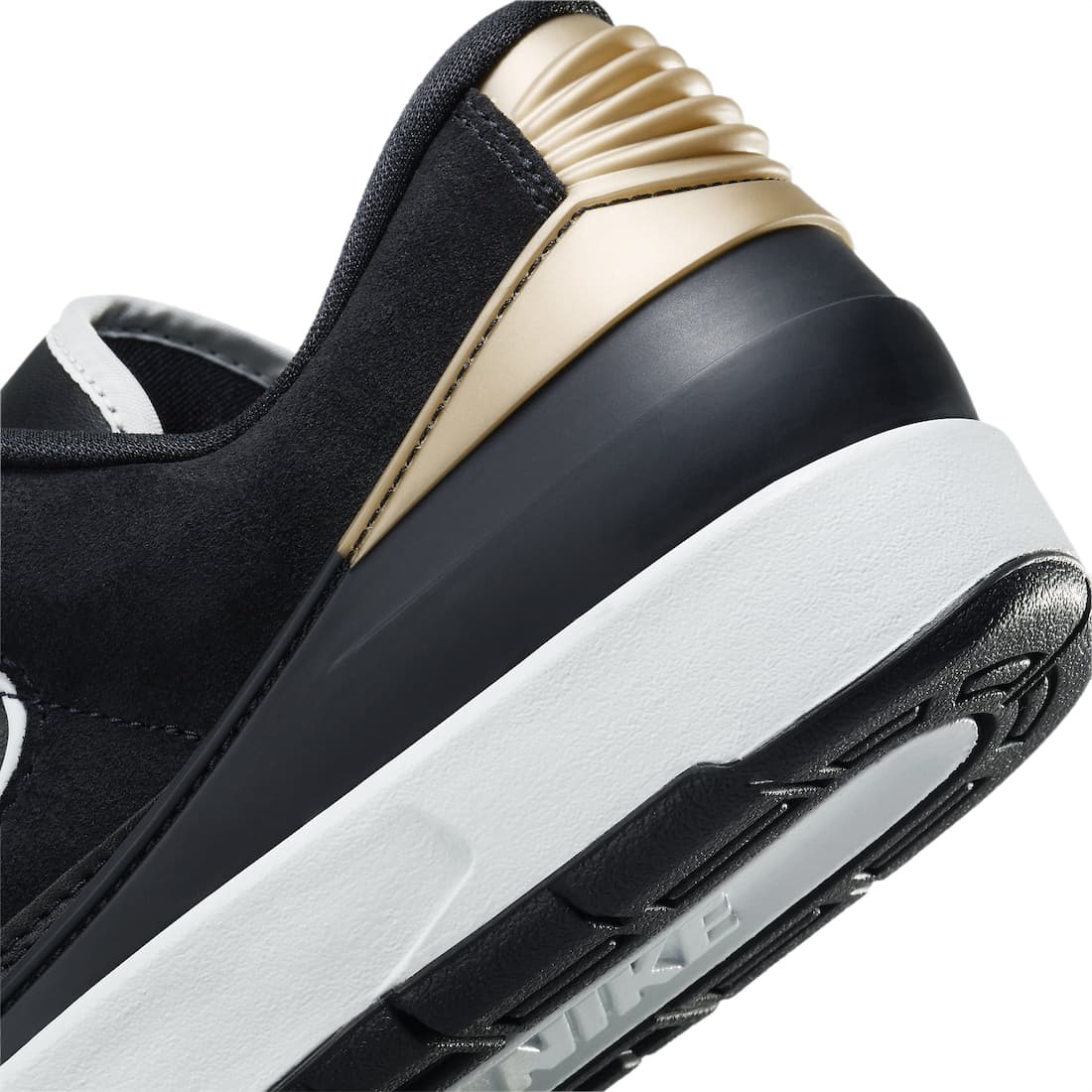 Jordan 2 Retro Low 'Black Metallic Gold'
