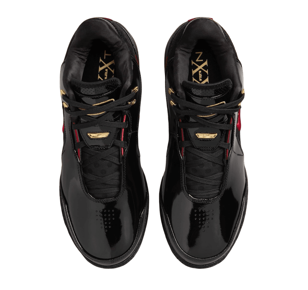Zoom LeBron NXXT Gen AMPD 'Black Metallic Gold Red'