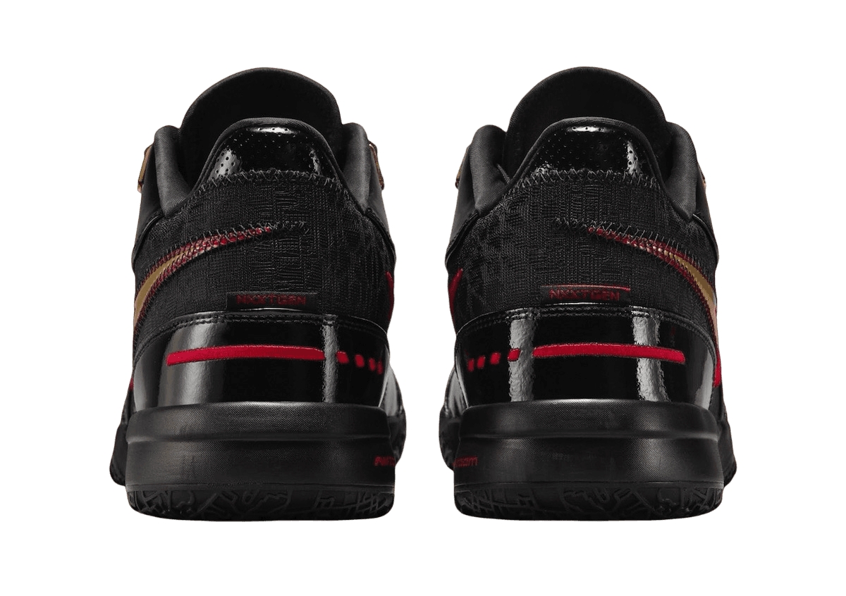Zoom LeBron NXXT Gen AMPD 'Black Metallic Gold Red'
