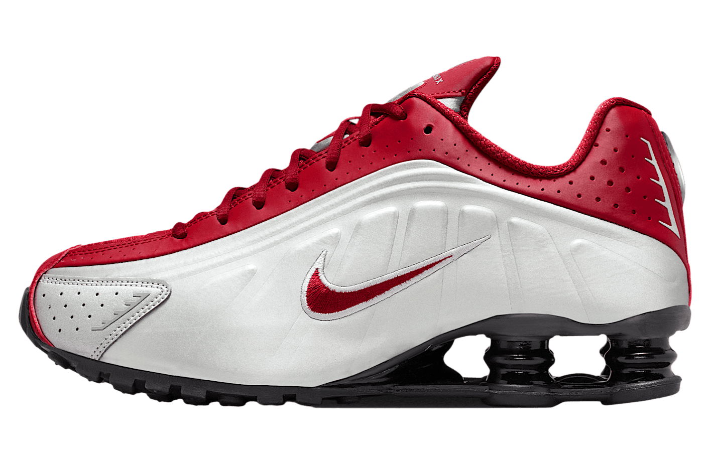 Shox R4 'Metallic Silver Black Team Crimson'