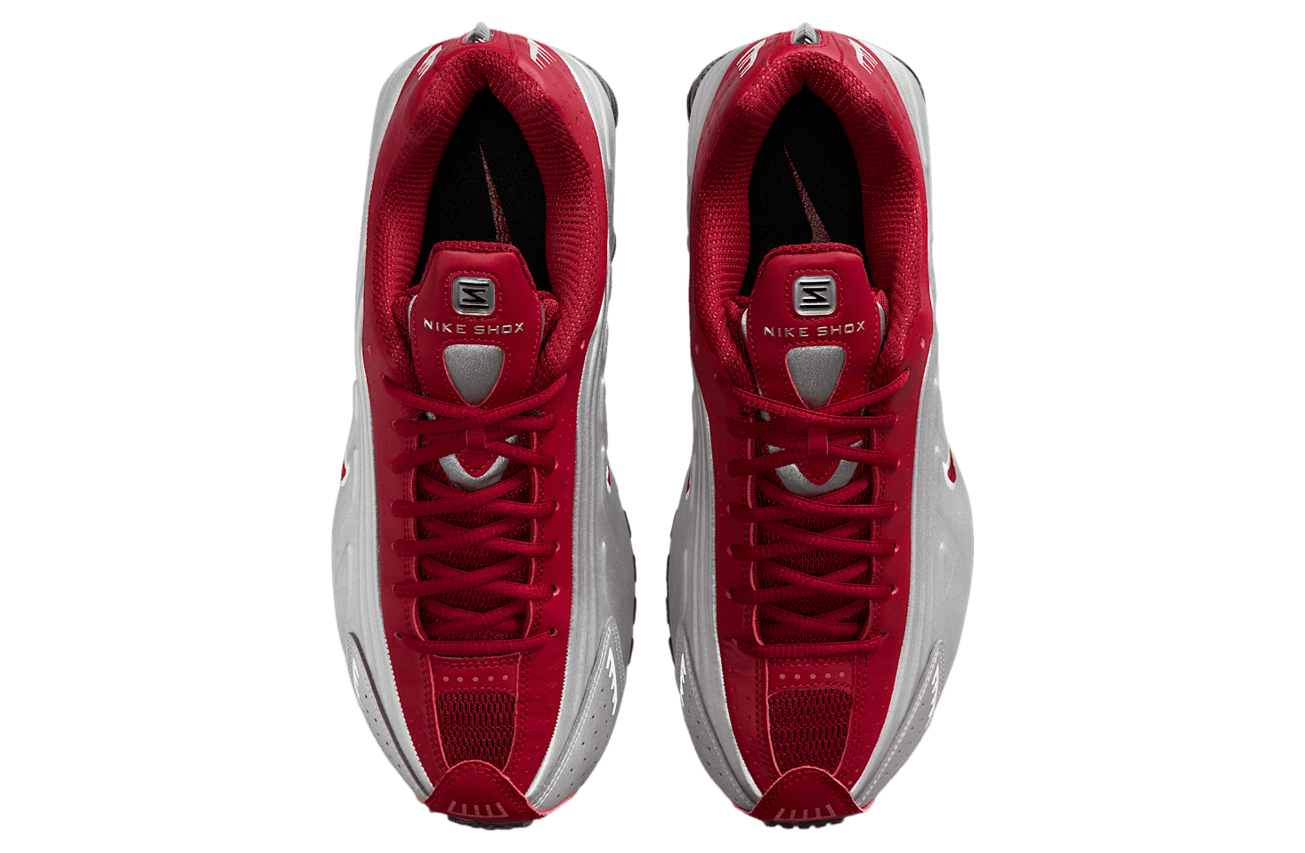 Shox R4 'Metallic Silver Black Team Crimson'