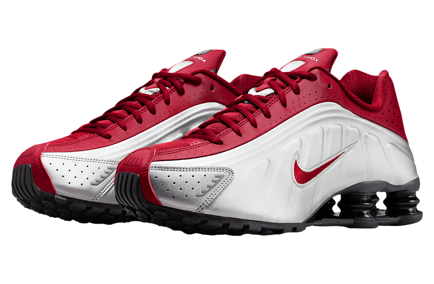 Shox R4 'Metallic Silver Black Team Crimson'